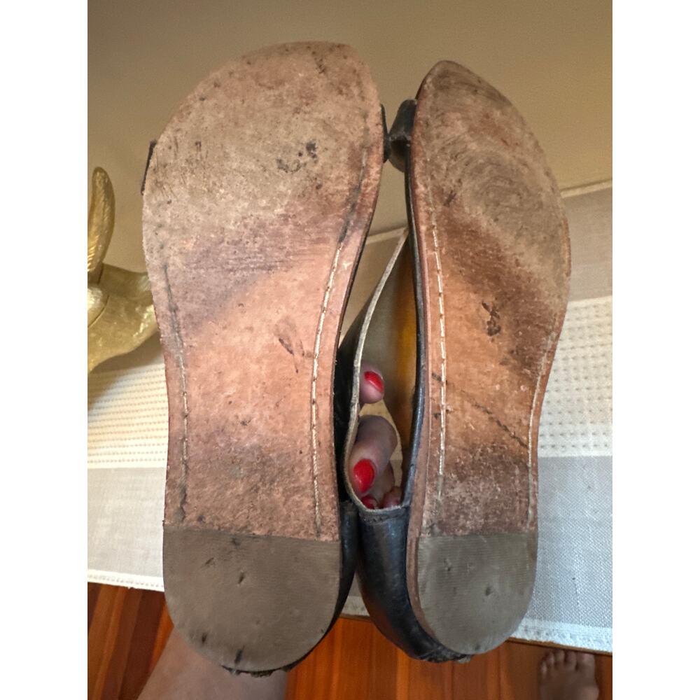 Bed Stu Soto Sandals Black Leather Size 8.5 - Picture 5 of 7